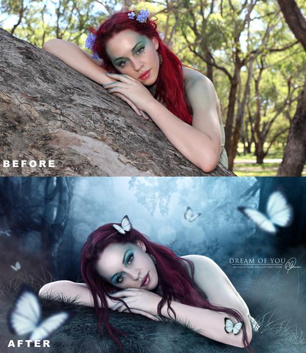 Dream Of You Before After Photoshop Manipulation