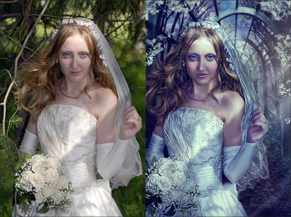 The bride before and after by irinama photoshop resource collected by psd-dude.com from deviantart