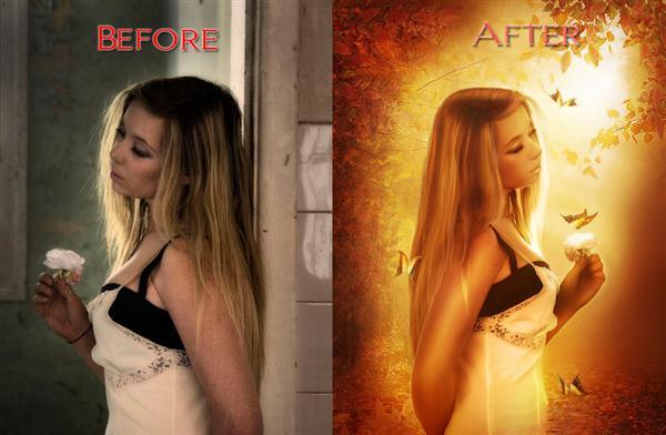 Before After Manipulation Retouch