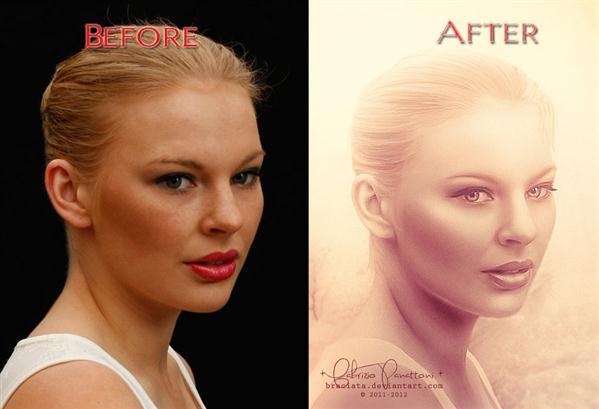 Before After Portrait Retouch