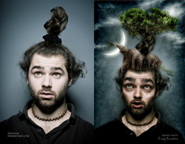 Surreal Photoshop Artwork Before After