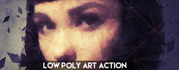 Low Poly Art Photoshop Action