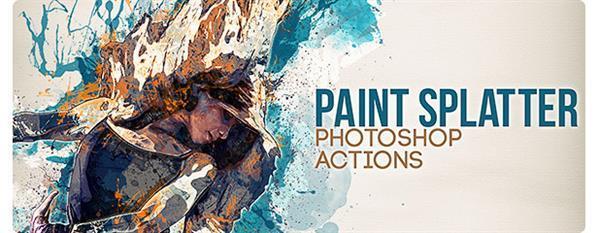 Paint Splatter Photo Effect Photoshop Action