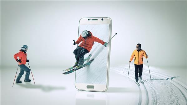 Create Ski and Winter Sports Wallpaper Photoshop Tutorial