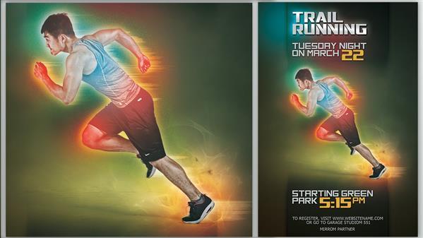 Running Sports Event Poster Photoshop Tutorial
