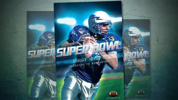 Sports Event American Football Poster Photoshop Tutorial