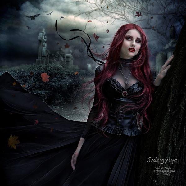 Black Dress Gothic Photoshop Manipulations | PSDDude
