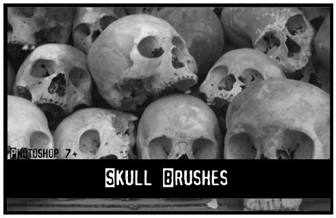 Skull
brushes by Synthexstock photoshop resource collected by psd-dude.com from deviantart