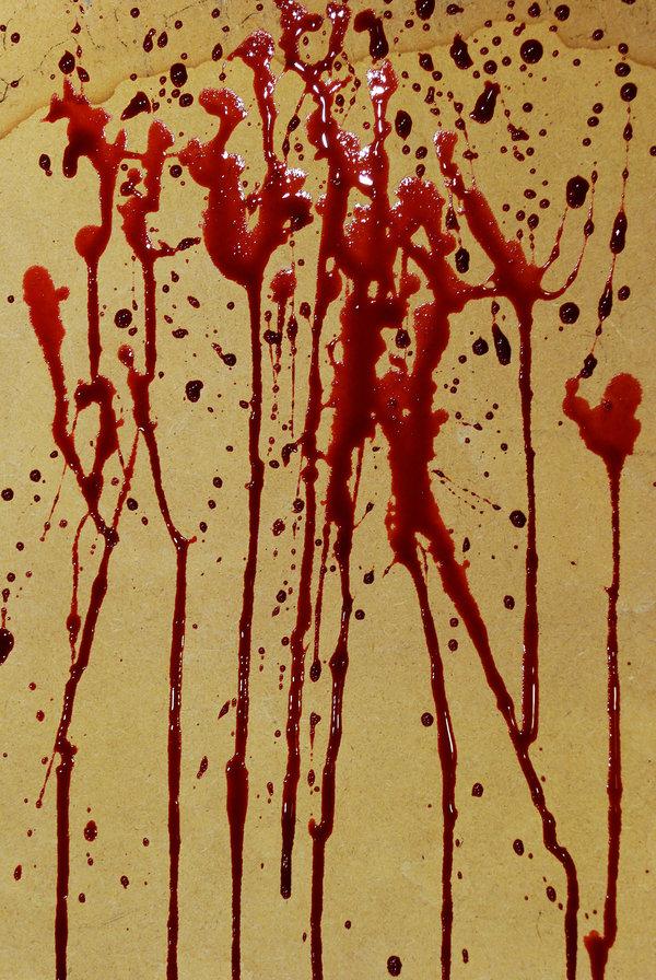 Blood Splatter 1 by KameleonKlik photoshop resource collected by psd-dude.com from deviantart