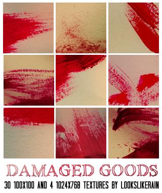 Damaged Goods by lookslikerain photoshop resource collected by psd-dude.com from deviantart