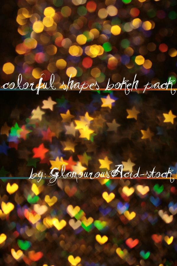 colorful shapes bokeh pack by TrishaMonsterr-stock photoshop resource collected by psd-dude.com from deviantart