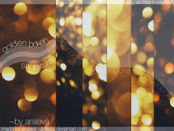 Golden bokeh by Araleva photoshop resource collected by psd-dude.com from deviantart