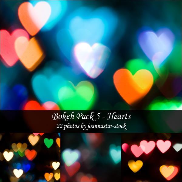 Heart Colorful Bokeh Backgrounds
