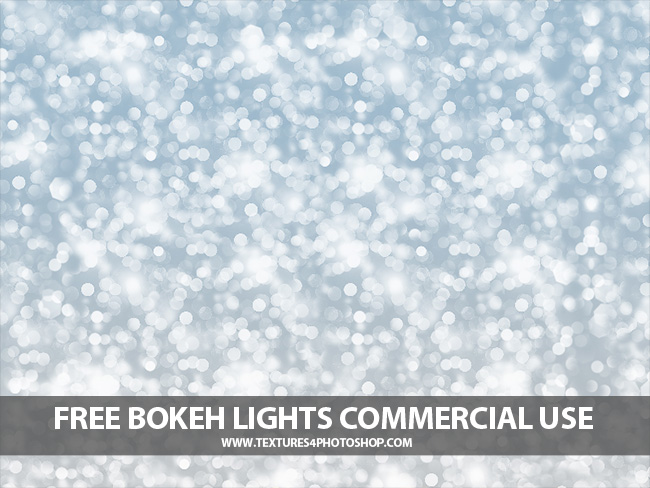 White Christmas Bokeh Lights Texture Background