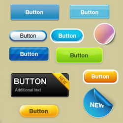 Web Buttons With Free PSD File Download | PSDDude