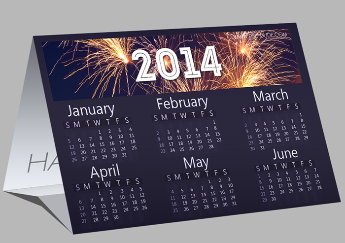photoshop calendar template free download