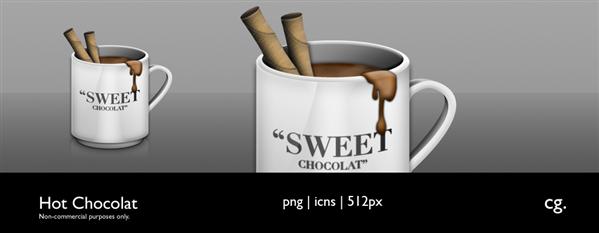 Hot
 Chocolat by cgink photoshop resource collected by psd-dude.com from deviantart
