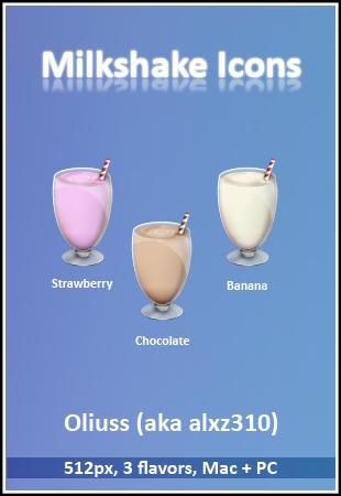 Milkshake
 Icons by Oliuss photoshop resource collected by psd-dude.com from deviantart