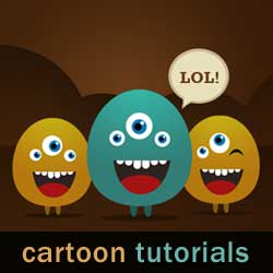 Photoshop <span class='searchHighlight'>Cartoon</span> Character Tutorials psd-dude.com Resources