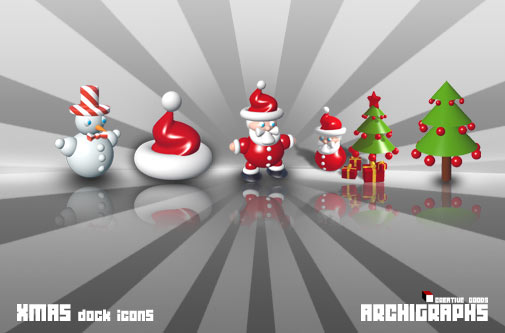 Archigraphs
 Xmas Dock Icons by Cyberella74 photoshop resource collected by psd-dude.com from deviantart