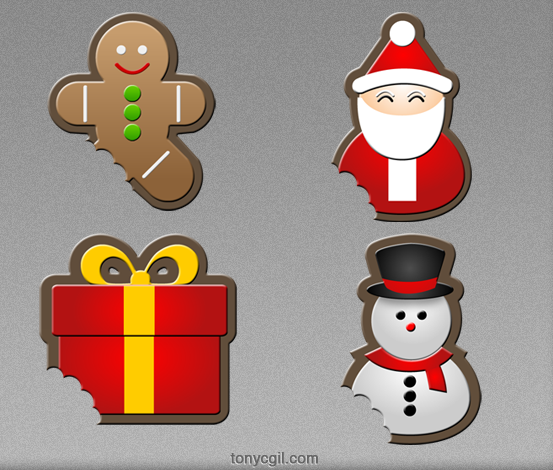 Christmas
 Icons by tgildesign photoshop resource collected by psd-dude.com from deviantart