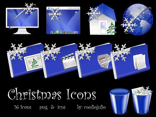 Christmas
 Icons by cooliojulio photoshop resource collected by psd-dude.com from deviantart