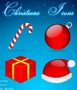 Christmas
 Icons by Skynix photoshop resource collected by psd-dude.com from deviantart