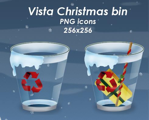 Vista
 Christmas Bin pack by Guylia photoshop resource collected by psd-dude.com from deviantart