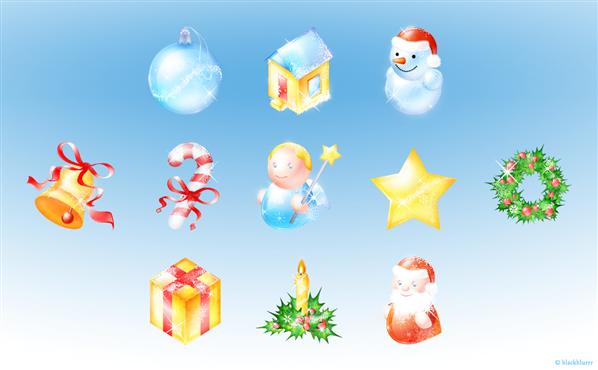 xmas
 pack by blackblurrr photoshop resource collected by psd-dude.com from deviantart