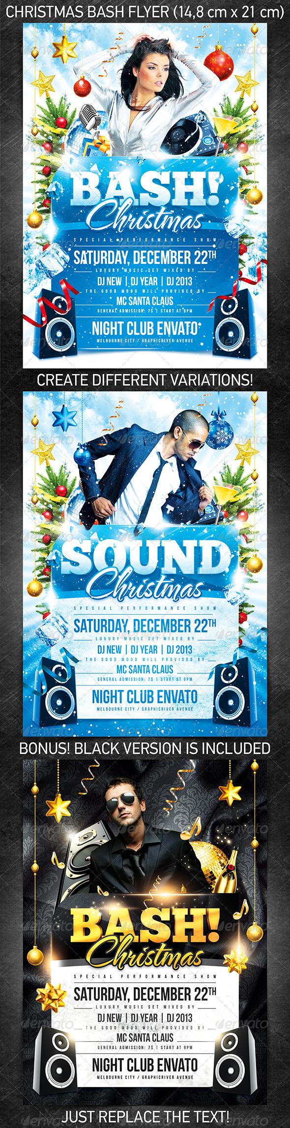 Christmas Night Club Party Banner