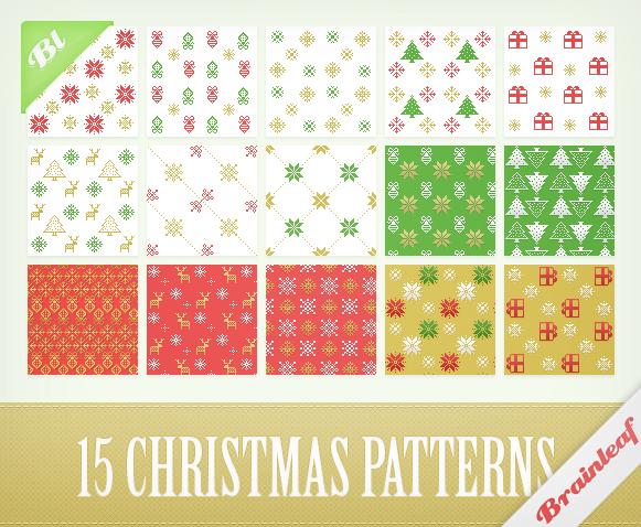 Pixelate Christmas Patterns
