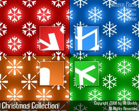 Christmas Collection of Photoshop Patterns