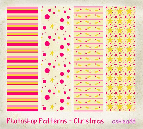 PS Patterns Christmas by ashzstock photoshop resource collected by psd-dude.com from deviantart