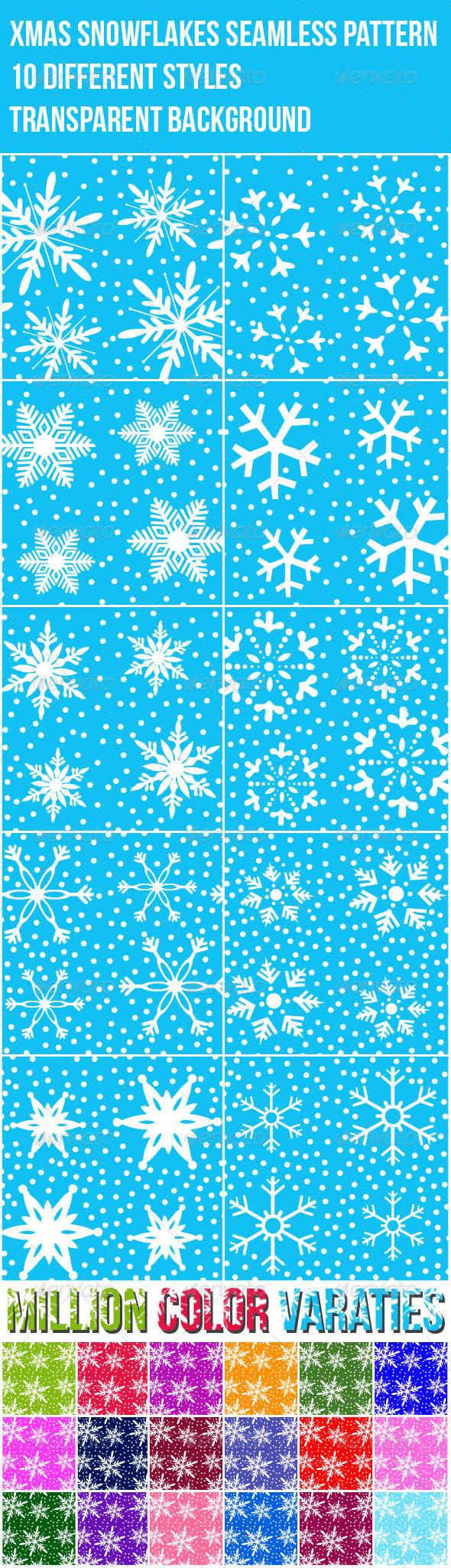 Snowflakes Christmas Photoshop Patterns