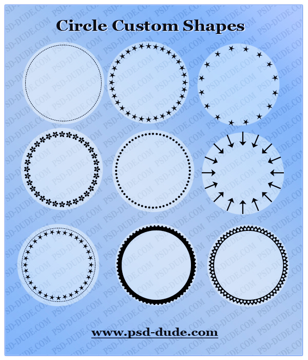 circle vector shapes for photoshop