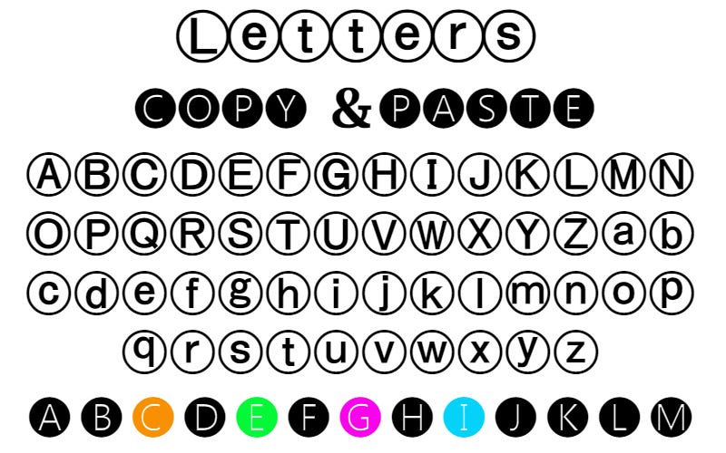 Circled Letters