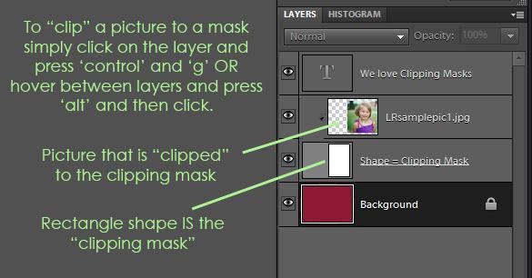 Clipping masks for photoshop elements