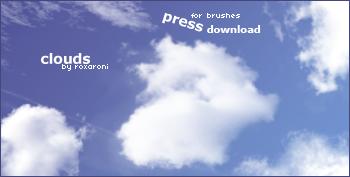 cloud brushes by roxaroni photoshop resource collected by psd-dude.com from deviantart