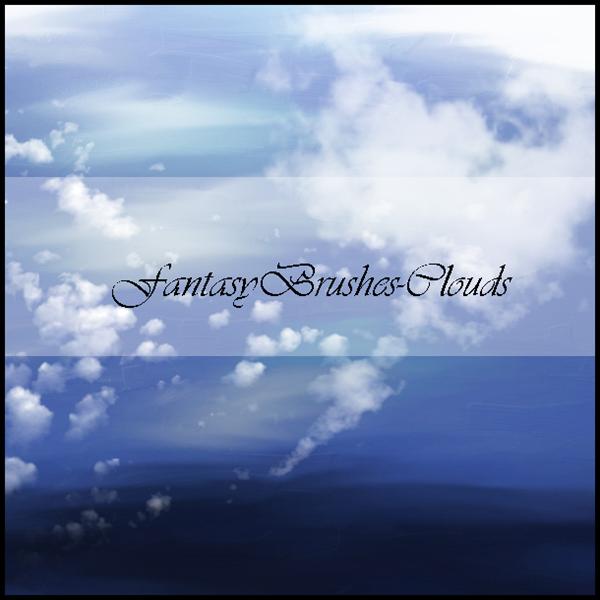 Clouds by FantasyBrushes photoshop resource collected by psd-dude.com from deviantart