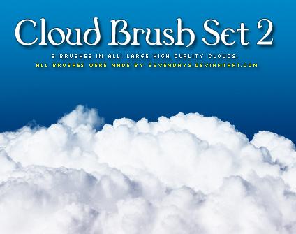 Clouds Brush Set 2 by s3vendays photoshop resource collected by psd-dude.com from deviantart