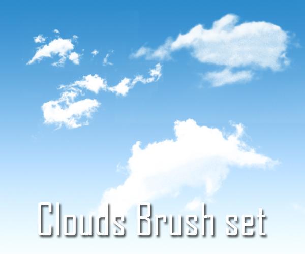 Clouds brush set by SiDiusBexter photoshop resource collected by psd-dude.com from deviantart