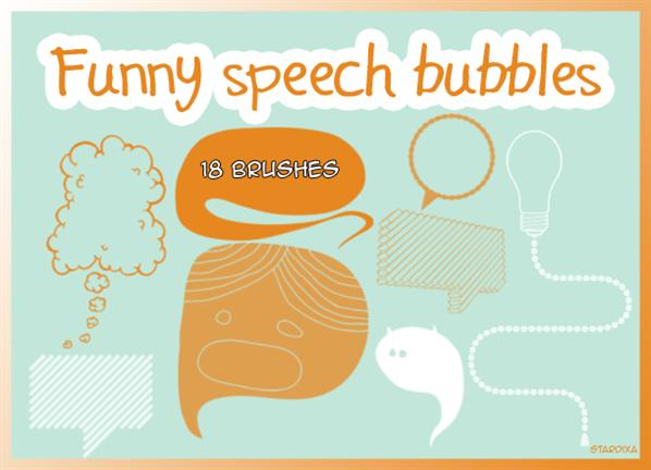 Funny speech bubblesBrush strokesFloral brushesFunny speech bubblesHearts brushesSpeech bubbles brushes by stardixa photoshop resource collected by psd-dude.com from deviantart
