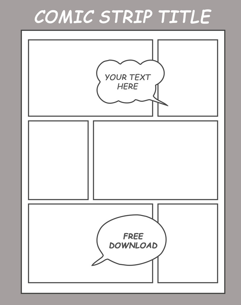 Comics Strip Template