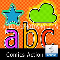 <span class='searchHighlight'>Comics</span> Text Photoshop Action psd-dude.com Resources
