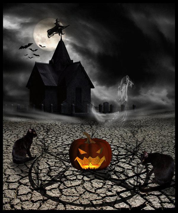 Halloween Scenery by MorbidMorticia photoshop resource collected by psd-dude.com from deviantart