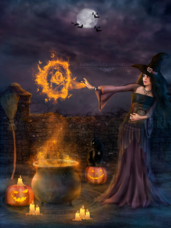 Halloween Spells by Lady-Dania photoshop resource collected by psd-dude.com from deviantart