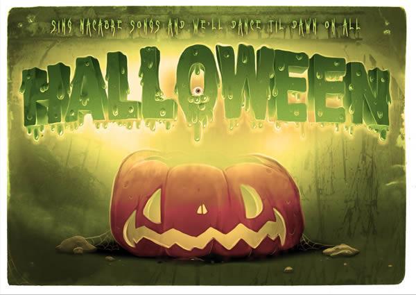 Halloween Pumpkin Typography in Photoshop
