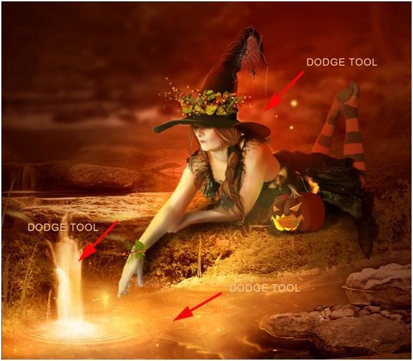 Night of Witch Spells Photoshop Tutorial