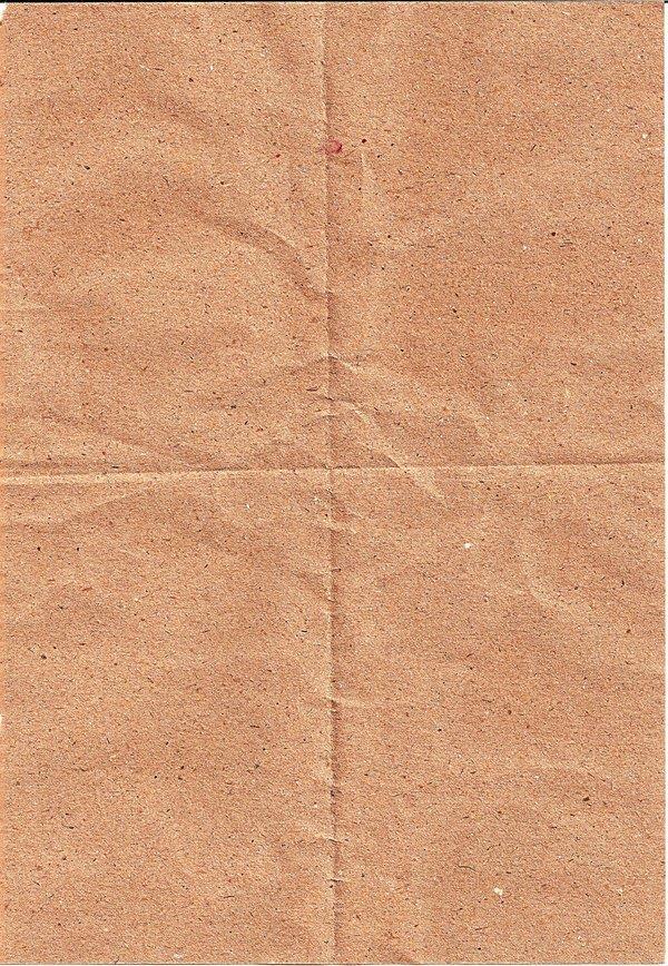 Creased Brown Paper Page