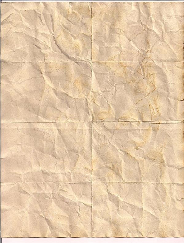 Old Paper Texture Crumpled and Folded